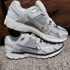 Nike White and Gray Athletic Shoes